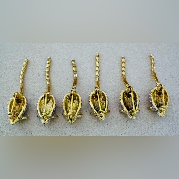 Vintage Mice Cabachon Brooches - Picture 11 of 11